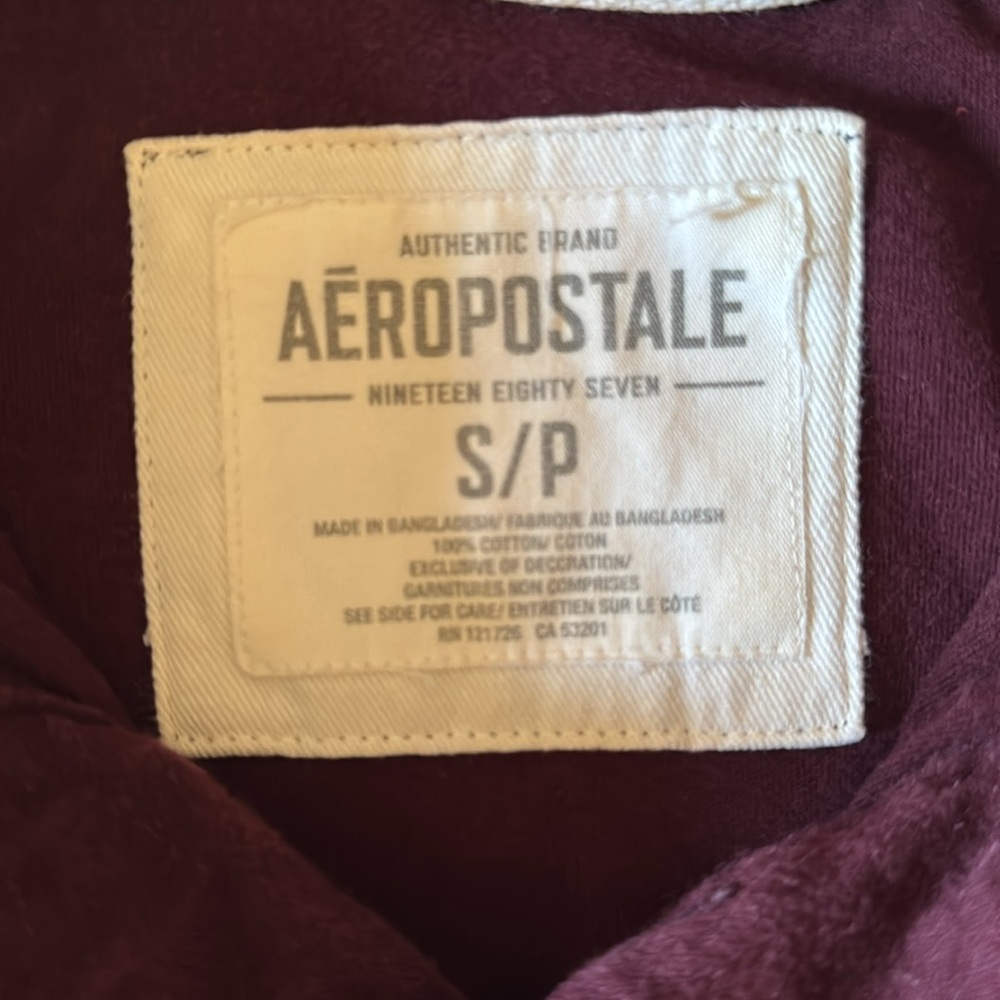 Aeropostale Burgundy Polo Shirt - Picture 2 of 2